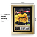 Mateus Mane Signed Football Memorabilia – Framed Autograph Display with Wolverhampton Photo & Plaque – Collector’s Gift for Fans