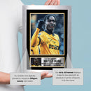 Mateus Mane Signed Football Memorabilia Plaque – Framed Autograph Display with Photo & Stats – Collector’s Gift for Fans –  Born 2007, Barreiro Portugal