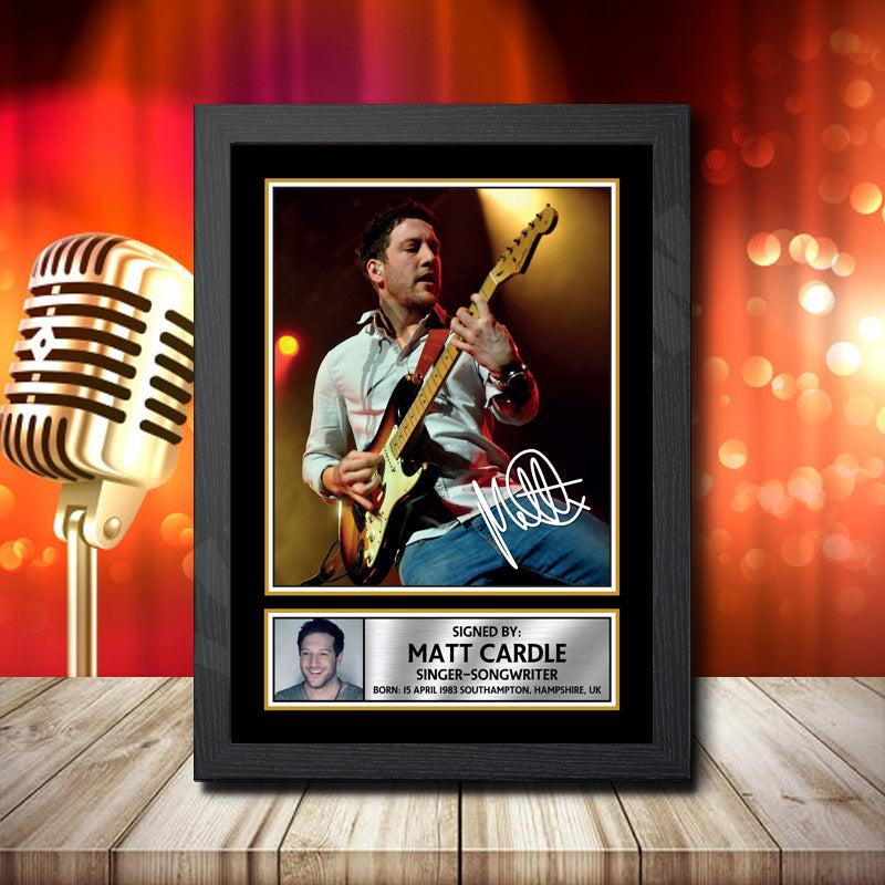 Matt Cardle 1 – Printed Signature Music Star Print – Matt Cardle 1