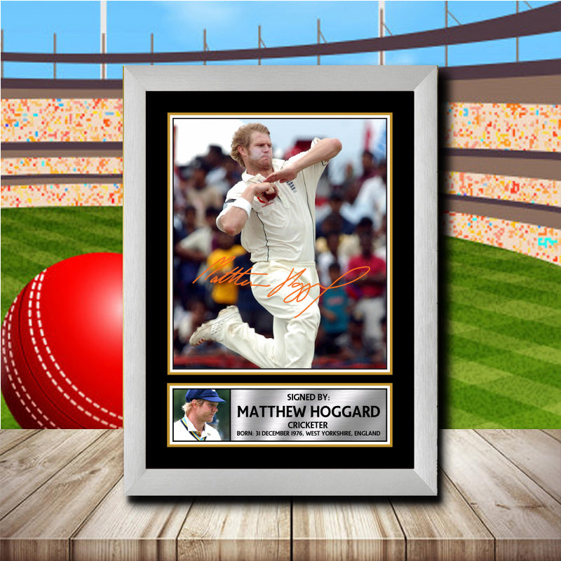 Matthew Hoggard Printed Signature Cricket Star Poster Print Framed Wall Art Gift – Matthew Hoggard Printed Signature Cricket Star Poster Print
