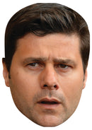 Mauricio Pochettino Face Mask – Football Manager Card Face Mask, Soccer Coach Party Accessory, Sports Fancy Dress Prop, Football Supporter Gift