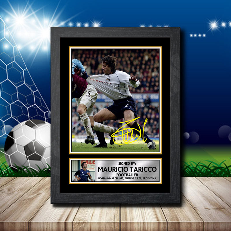 Maurico Taricco 2 Printed Signature Footballers Star Poster Print Framed Wall Art Gift – Maurico Taricco 2 Printed Signature Footballers Star Poster Print