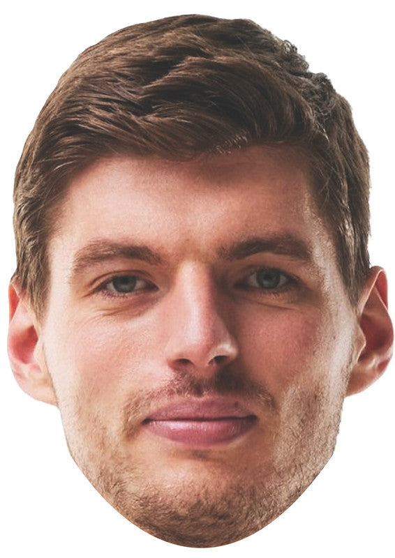 Max Verstappen Face Mask – Formula Racing Champion Costume Mask for Stag Do, Hen Party, Fancy Dress & Motorsport Events – Adult Card Mask