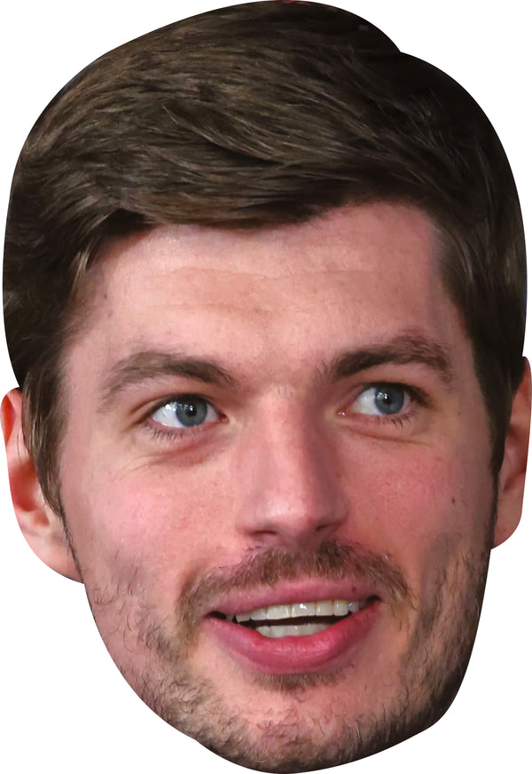 Max Verstrappen  Facemask – F1 Motorsport Celebrity Card Face Mask – Celebrity Mask for Stag Do, Hen Night, Fancy Dress & Costume Parties