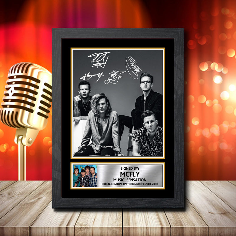 Mcfly 1 – Printed Signature Music Star Print – Mcfly 1