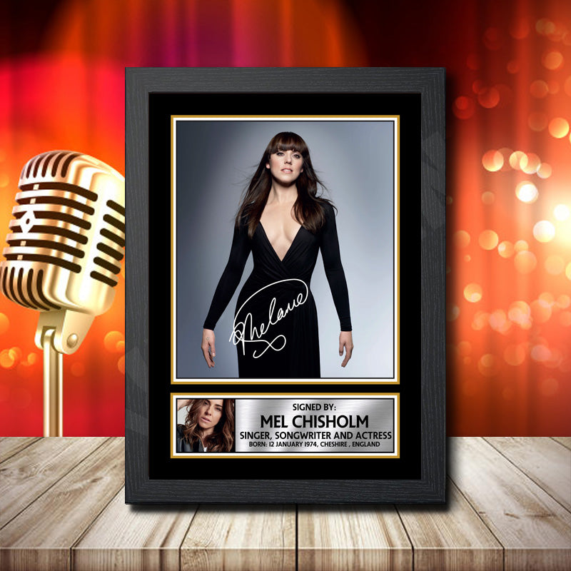 Mel Chisholm 1 – Printed Signature Music Star Print – Mel Chisholm 1