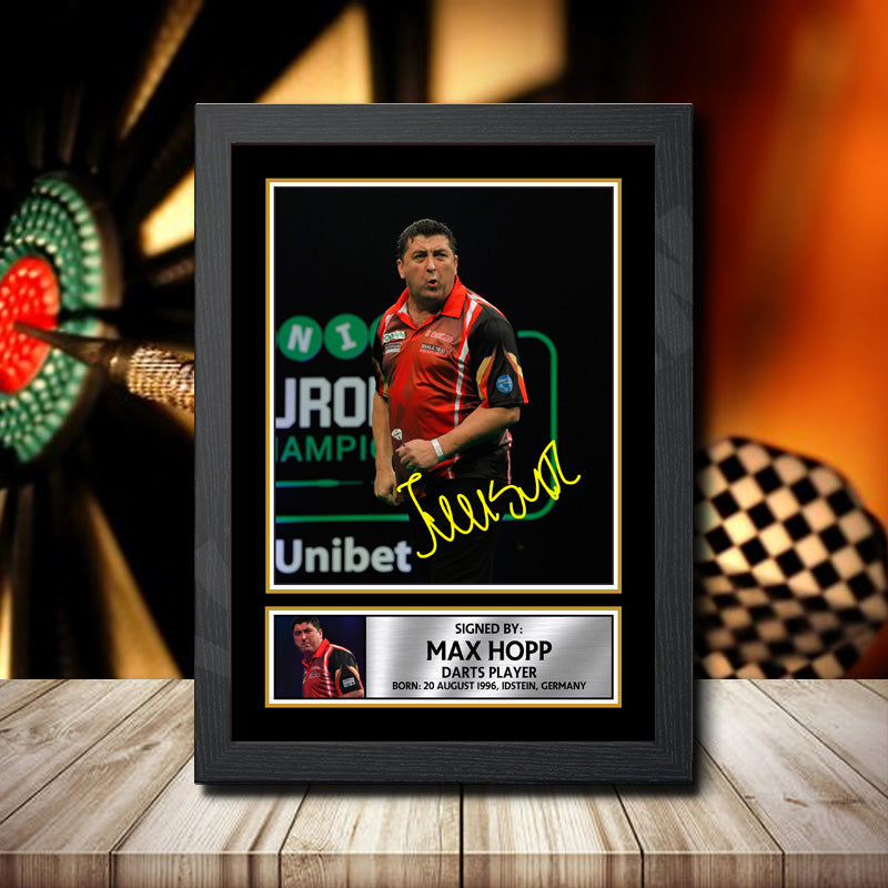 Mensur Suljovic Printed Signature Darts Star Poster Print Framed Wall Art Gift – Mensur Suljovic Printed Signature Darts Star Poster Print