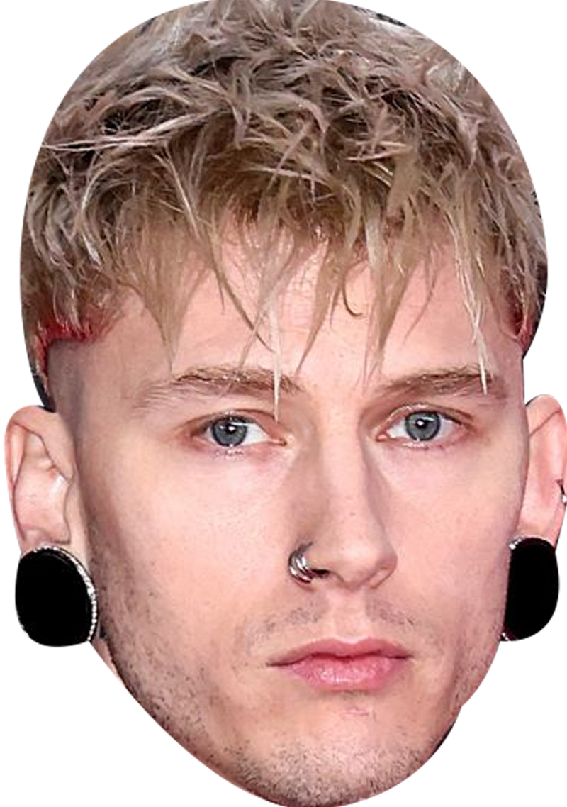 MGK Celebrity Face Mask Fancy Dress Cardboard Costume Mask