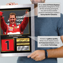 Michael Schumacher Signed Poster Print – Ferrari Formula 1 Wall Art – Printed Autograph F1 Racing Memorabilia – Motorsport Fan Gift Decor