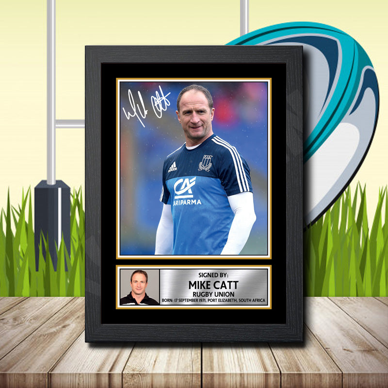 Mike Catt 2 Printed Signature Rugby Star Poster Print Framed Wall Art Gift – Mike Catt 2 Printed Signature Rugby Star Poster Print