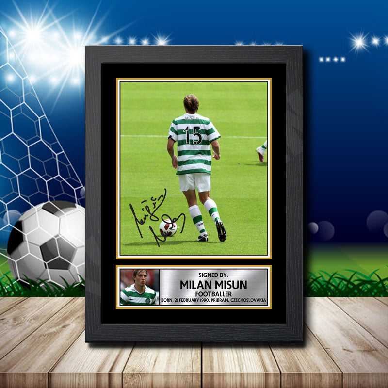 Milan Misun Printed Signature Footballers Star Poster Print Framed Wall Art Gift – Milan Misun Printed Signature Footballers Star Poster Print