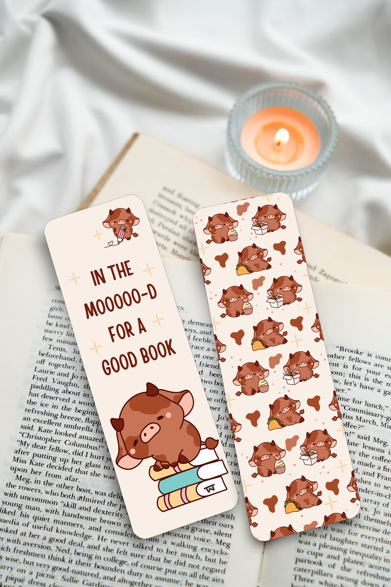 Cows & Pigs Bookmark Set – Cute Farm Animal Bookmarks for Kids & Adults – Farm Theme Stationery Gift