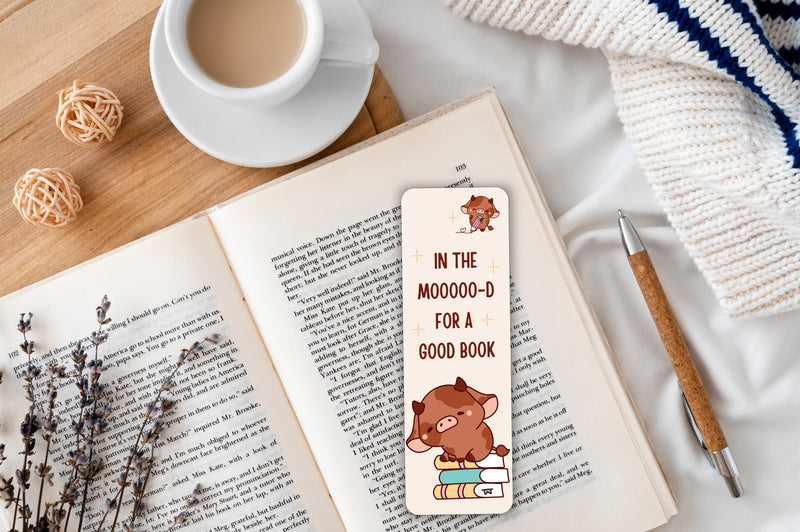 Cows & Pigs Bookmark Set – Cute Farm Animal Bookmarks for Kids & Adults – Farm Theme Stationery Gift