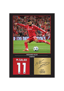 Mohamed Salah Signed Poster Print – Liverpool FC Football Wall Art – Printed Autograph Soccer Memorabilia – Mo Salah Fan Gift Decor