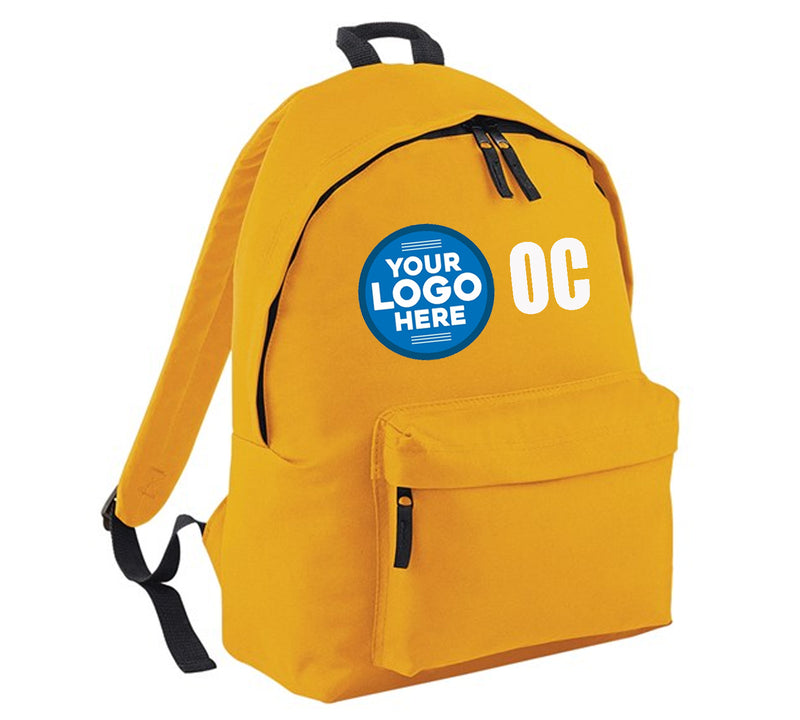 CUSTOM PRINTED BACKPACK SCHOOL ANY LOGO AND/ OR INITIALS FULLY PERSONALISED