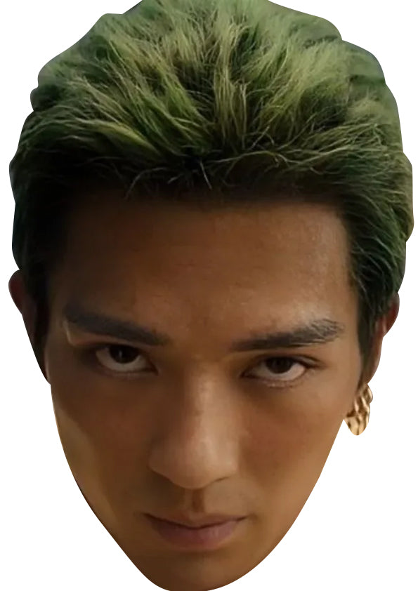 Mackenyu - Roronoa Zoro - One Piece Celebrity Face Mask Fancy Dress Cardboard Costume Mask – Mackenyu - Roronoa Zoro - One Piece Face Mask