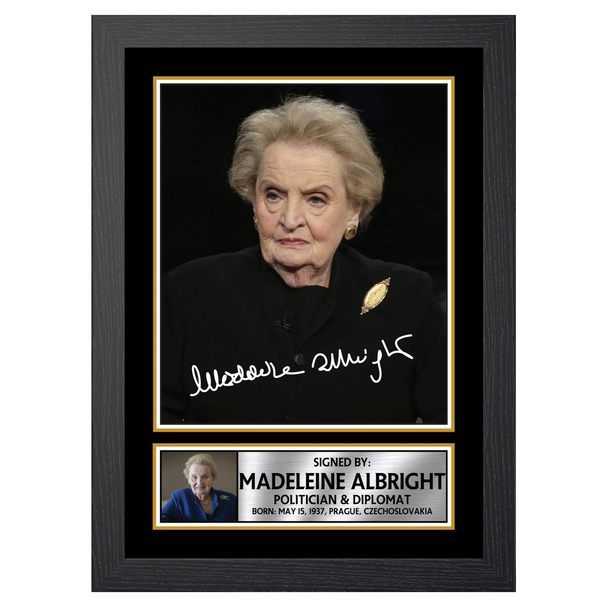 Madeleine Albright M246 Authors Printed Signature Poster Print Gift
