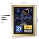 Malo Gusto Signed Football Memorabilia – Framed Autograph Display with Chelsea & France Tribute – Collector’s Gift