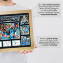 Manchester City Premier League Football Team Framed Autographed Print - Limited Edition Autograph Fan Gift – Collectible Memorabilia Merchandise