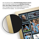 Manchester City Premier League Football Team Framed Autographed Print - Limited Edition Autograph Fan Gift – Collectible Memorabilia Merchandise