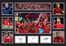 Manchester United Premier League Football Team Framed Autographed Print - Limited Edition Autograph Fan Gift – Collectible Memorabilia Merchandise