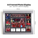 Manchester United Premier League Football Team Framed Autographed Print - Limited Edition Autograph Fan Gift – Collectible Memorabilia Merchandise