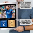 James Tavernier Signed Poster Print – Rangers FC Captain Tribute Wall Art with Signature & Jersey No. 2 – Premier Defender Icons Memorabilia for Fans & Collectors