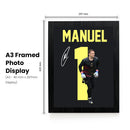 Manuel Neuer Signed Poster Print – Germany National Team Goalkeeper Tribute Wall Art with Signature & Jersey Number 1 – Iconic Captain Memorabilia for Football Fans & Collectors
