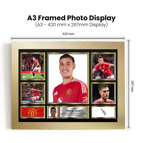 Manuel Ugarte Printed Signature Football Poster Print – Reproduction Print