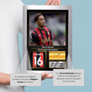 Marcus Tavernier Printed Signed Poster – AFC Bournemouth & England Midfielder Tribute Wall Art with Jersey & Bio Plaque – Premier League Football Memorabilia for Fans & Collectors