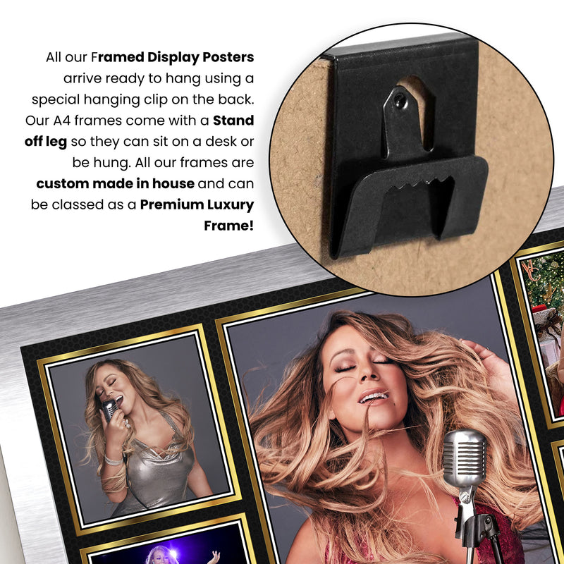 Mariah Carey Singers Framed Autographed Print - Limited Edition Autograph Fan Gift – Collectible Memorabilia Merchandise