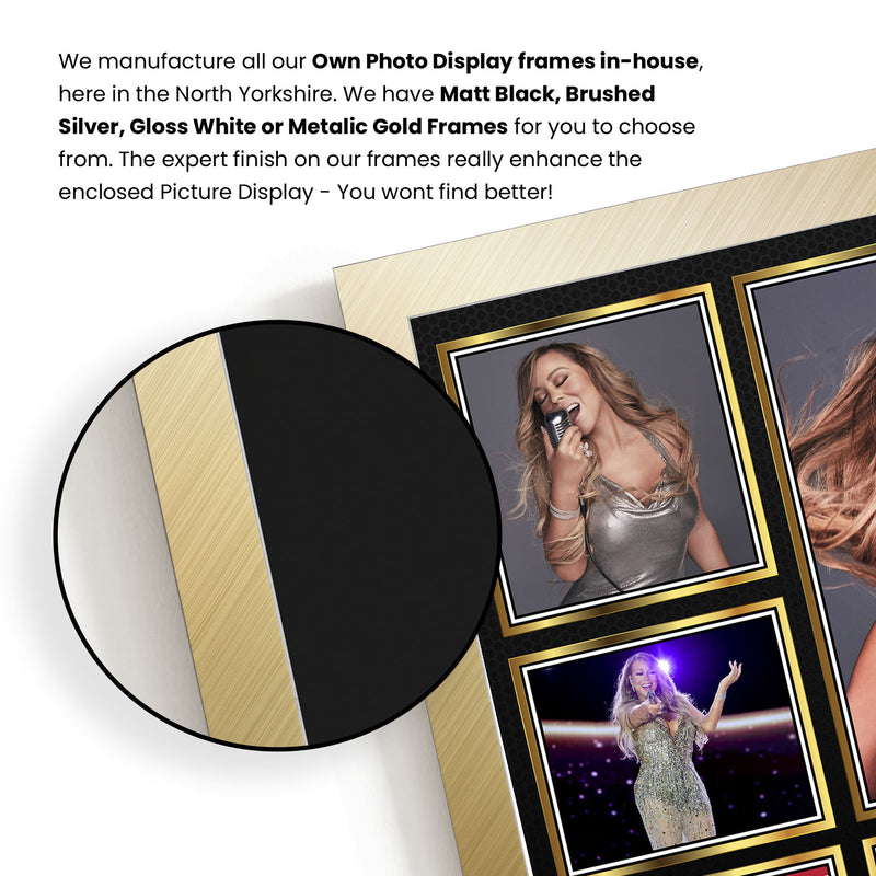 Mariah Carey Singers Framed Autographed Print - Limited Edition Autograph Fan Gift – Collectible Memorabilia Merchandise