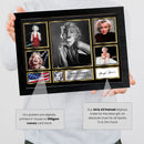 Marilyn Monroe Actors Framed Autographed Print - Limited Edition Autograph Fan Gift – Collectible Memorabilia Merchandise