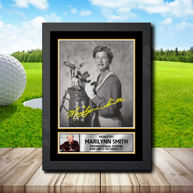 Marilynn Smith Golf Printed Signature Poster Print Gift