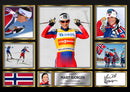 Marit BJOrgen Olympians Framed Autographed Print - Limited Edition Autograph Fan Gift – Collectible Memorabilia Merchandise