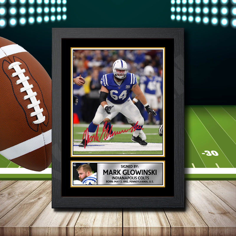 Mark Glowinski – Printed Signature NFL Star Print – Mark Glowinski
