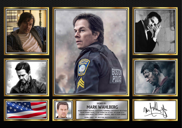 Mark Wahlberg – Printed Signature Television Star Print – Reproduction Print