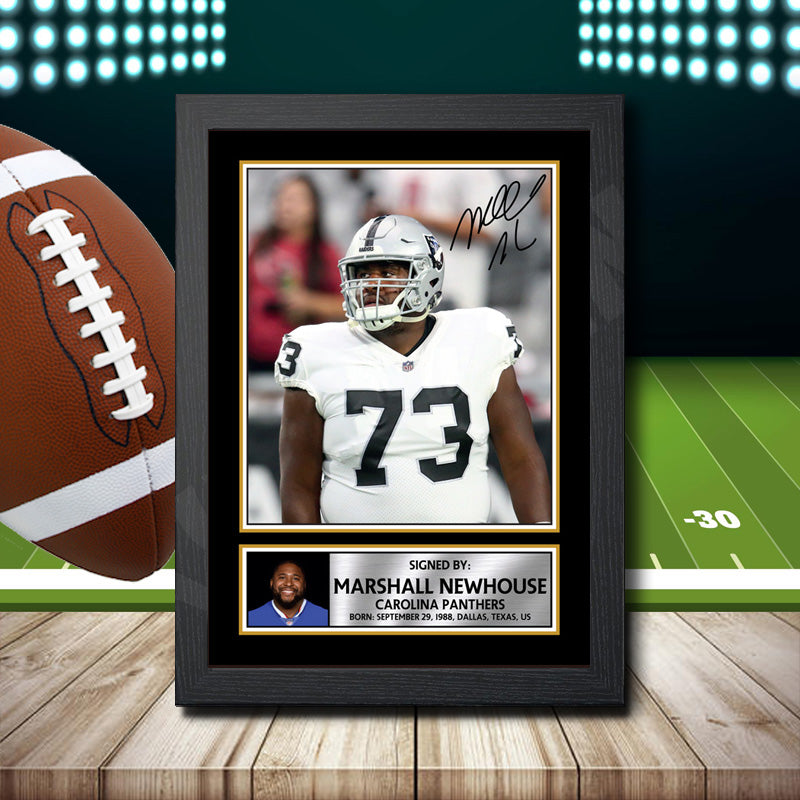 Marshall Newhouse 2 – Printed Signature NFL Star Print – Marshall Newhouse 2