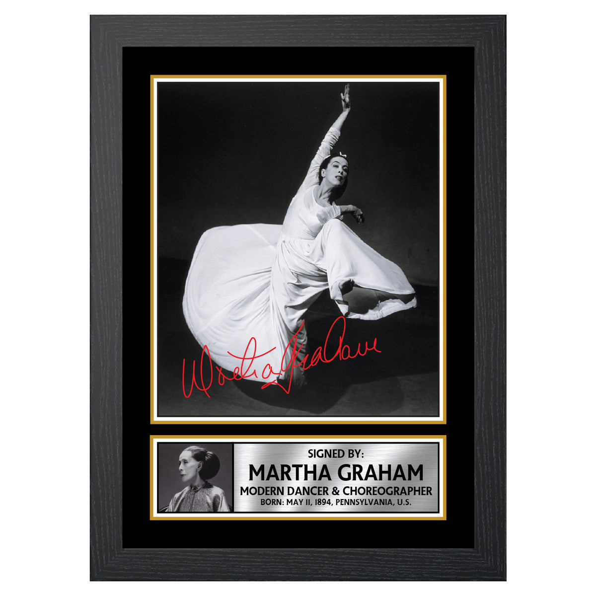 Martha Graham Dancers Printed Signature Poster Print Gift