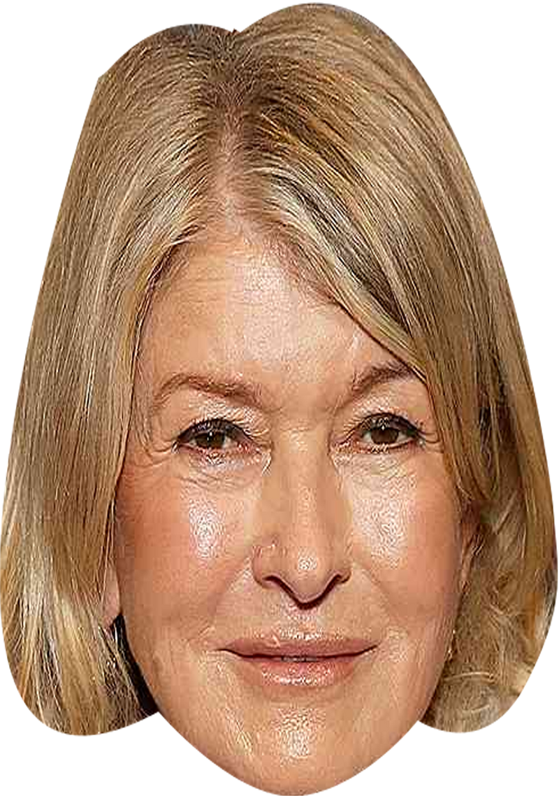 Martha Stewart Celebrity Face Mask Fancy Dress Cardboard Costume Mask