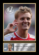 Martin Ødegaard Signed Autographed Portrait Poster Print – Norway & Arsenal F.C. Captain – Football Memorabilia Wall Art