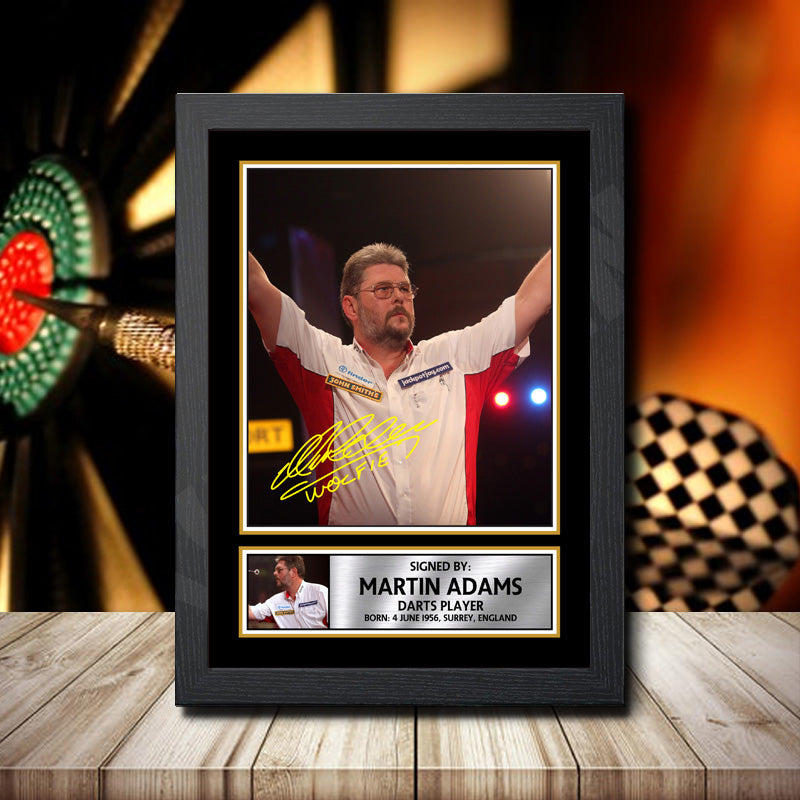 Martin Adams Printed Signature Darts Star Poster Print Framed Wall Art Gift – Martin Adams Printed Signature Darts Star Poster Print
