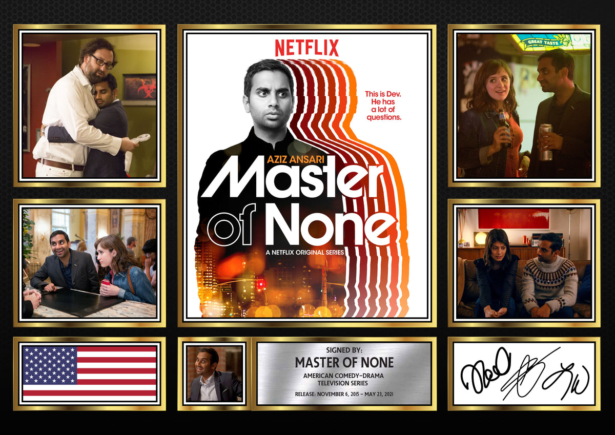 Master of None Netflix Shows Framed Printed Signature Print – Fan Gift – Wall Art – Master of None Netflix Shows Framed Printed Signature Print – A4 Poster