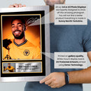 Matheus Cunha Signed Autographed Portrait Poster Print – Brazil & Wolverhampton Wanderers F.C. Striker – Football Memorabilia Wall Art