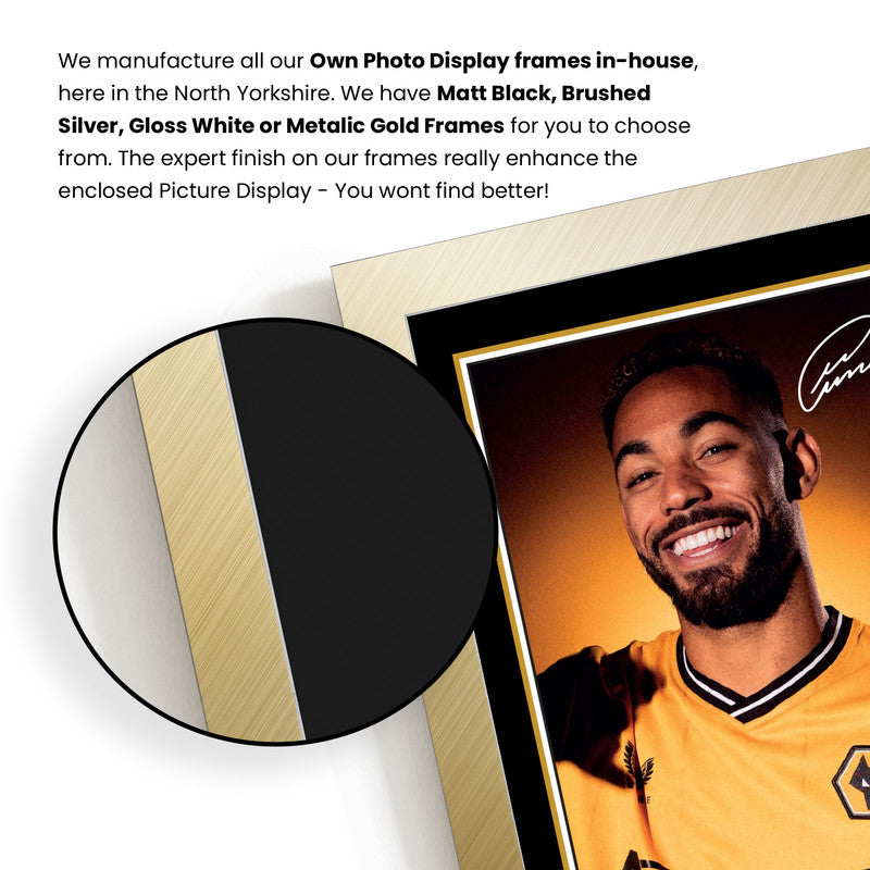 Matheus Cunha Signed Autographed Portrait Poster Print – Brazil & Wolverhampton Wanderers F.C. Striker – Football Memorabilia Wall Art