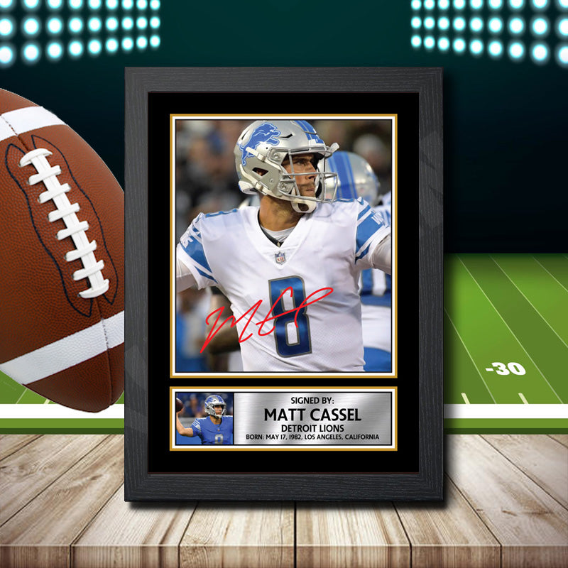 Matt Cassel 2 – Printed Signature NFL Star Print – Matt Cassel 2