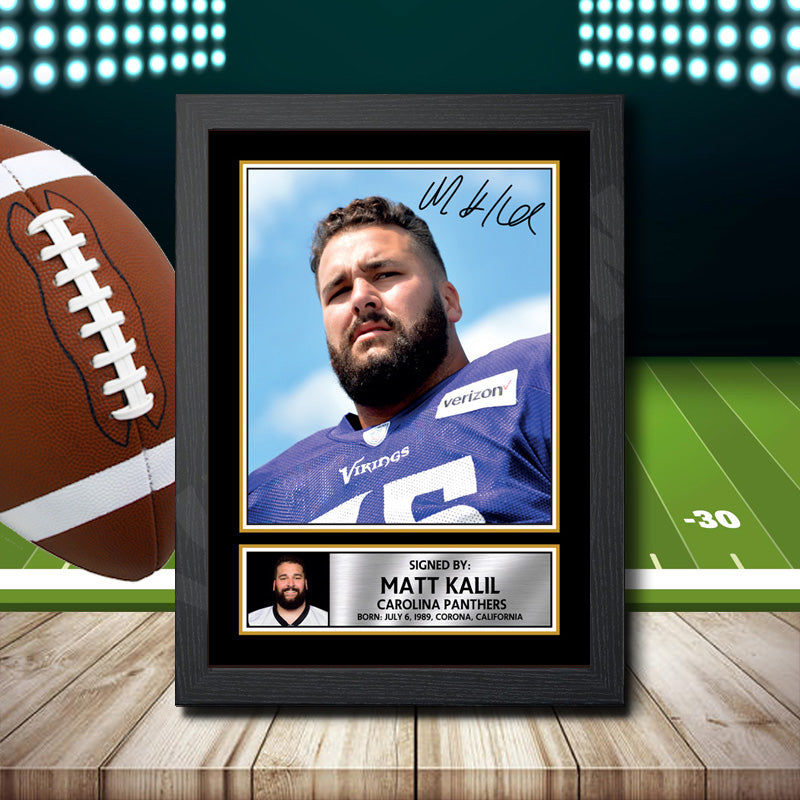 Matt Kalil 1 – Printed Signature NFL Star Print – Matt Kalil 1