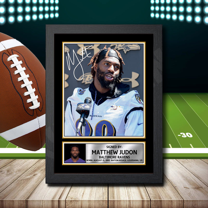 Matthew Judon 1 – Printed Signature NFL Star Print – Matthew Judon 1