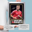 Matthijs de Ligt Signed Autograph Poster Print – Manchester United F.C. – Netherlands International Football Memorabilia – Gift for Fans & Collectors