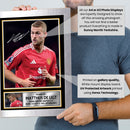 Matthijs de Ligt Signed Autograph Poster Print – Manchester United F.C. – Netherlands International Football Memorabilia – Gift for Fans & Collectors